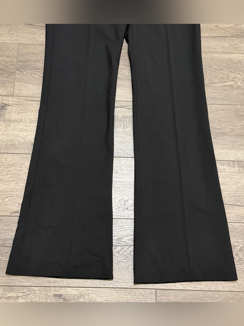 Theory Women's Max C Tailor Wool Blend Stretch Dress Pants Black Size 8 - Picture 4 of 10
